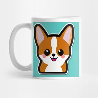 Cute Dog Puppy Art 4 (Corgi puppy) Mug